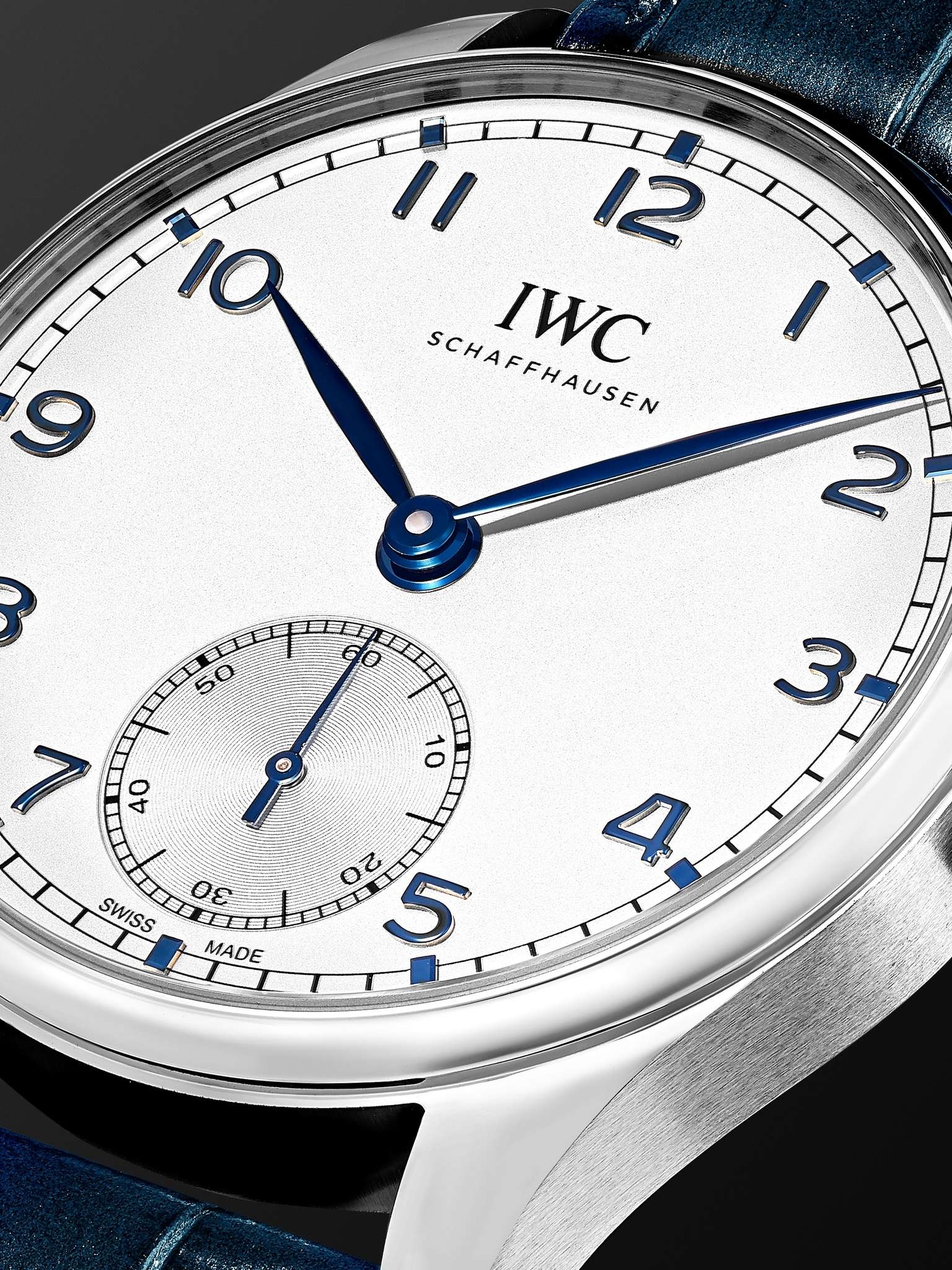 Portugieser 40 Automatic 40.4mm Stainless Steel and Alligator Watch, Ref. No. IW358304 - 6