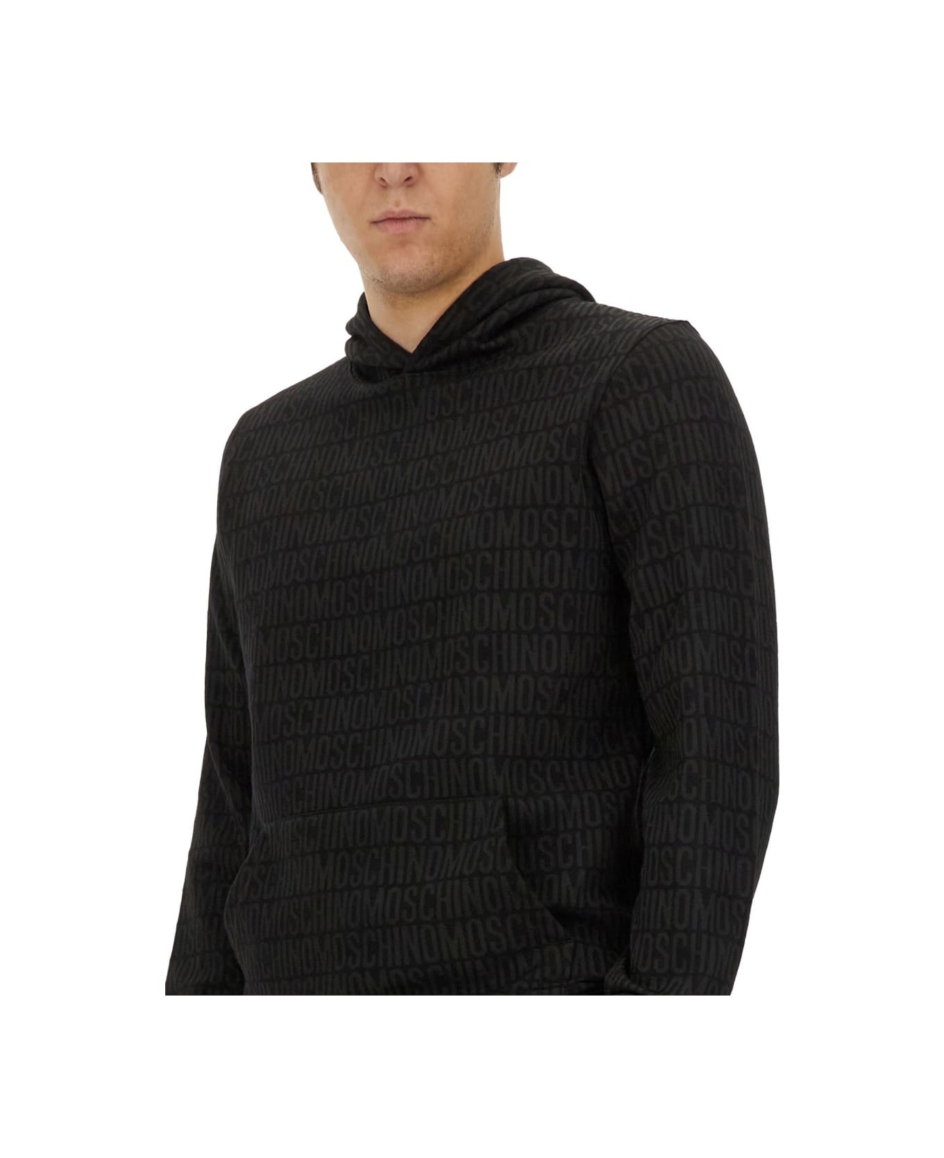 Moschino Sweatshirt With All Over Logo | italist | REVERSIBLE