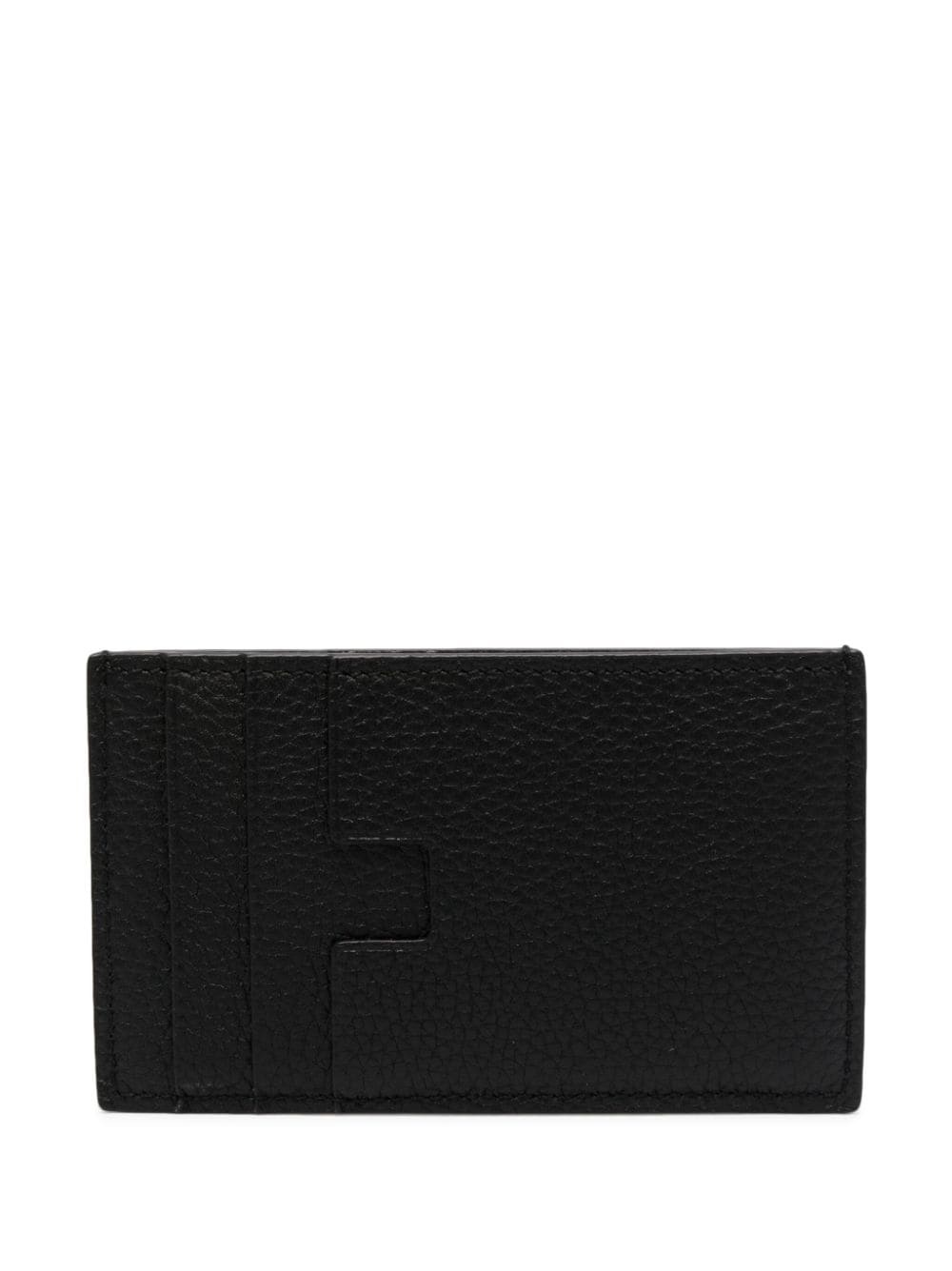 logo-stamp leather card holder - 2