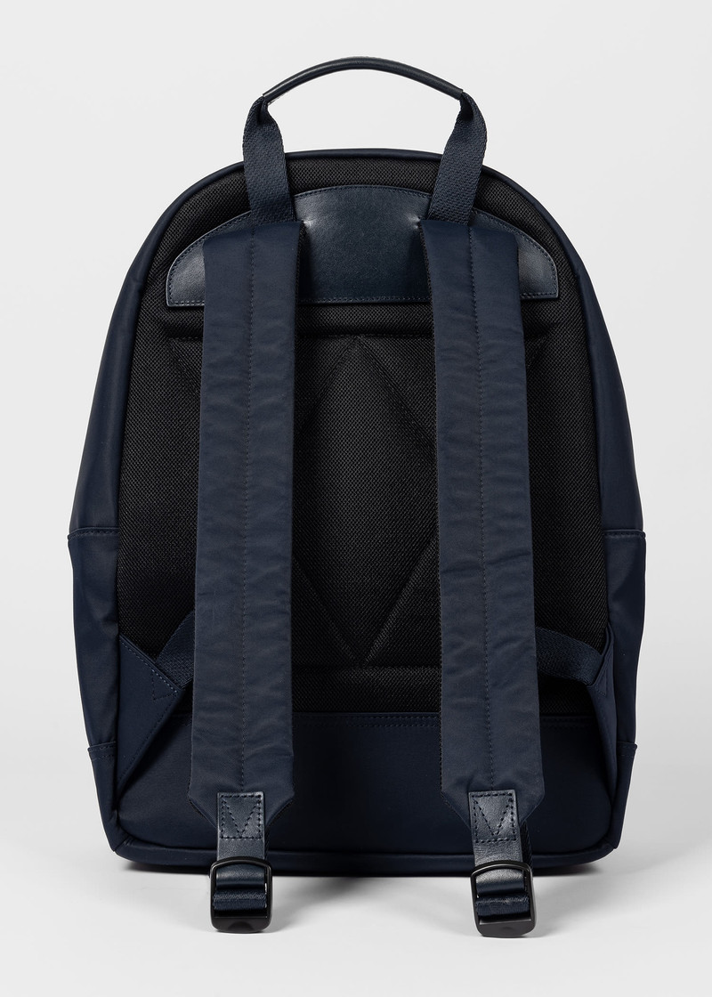 Navy Nylon Backpack 5