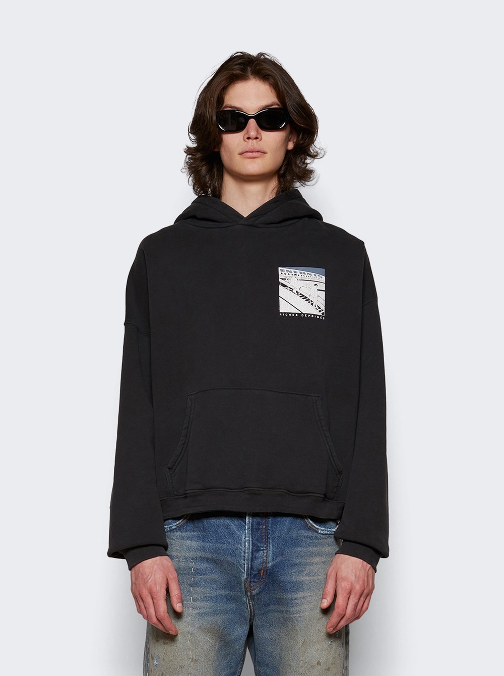 Death In Flight Hoodie Faded Black - 3