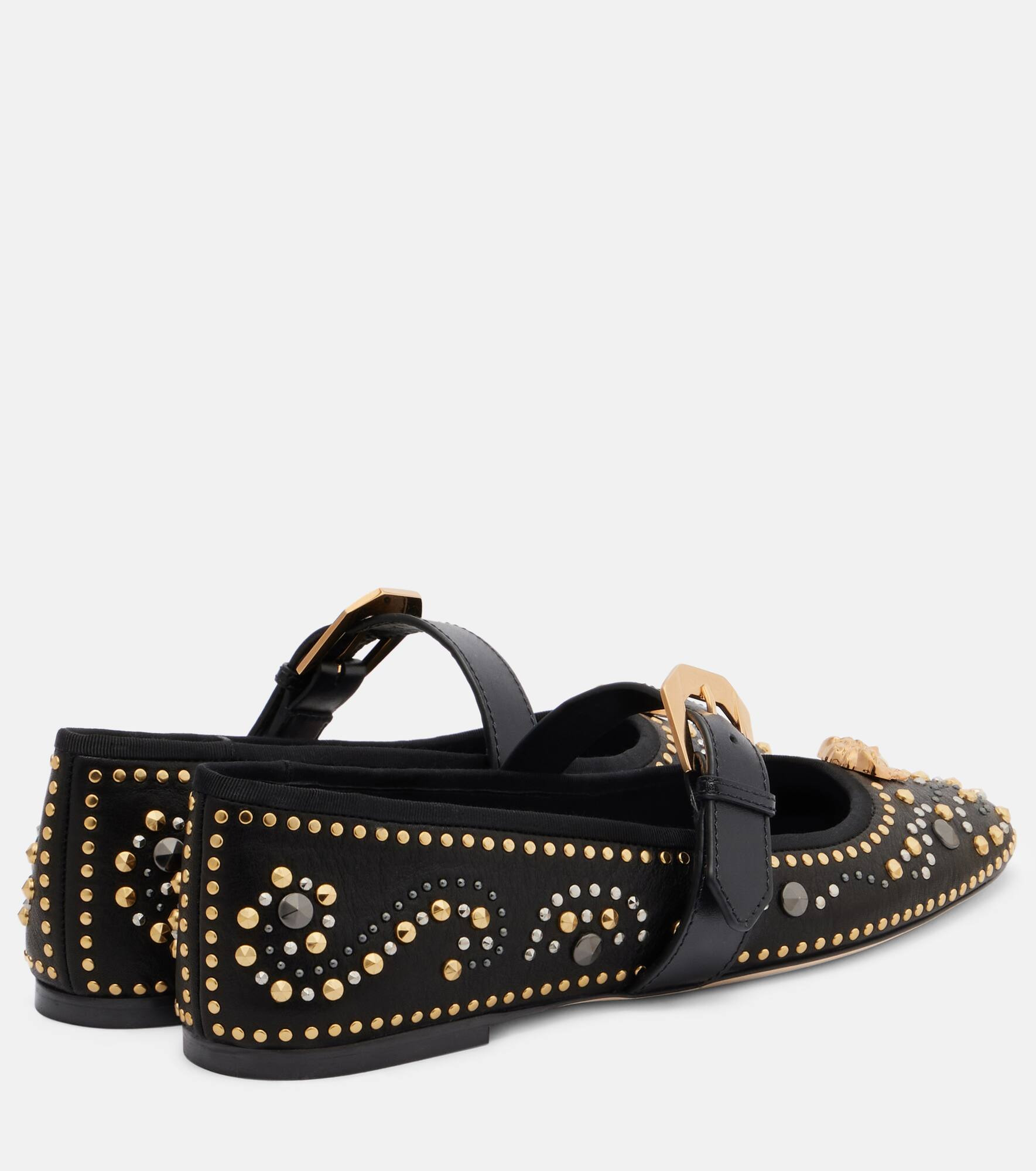 La Medusa leather Mary Jane flats - 2
