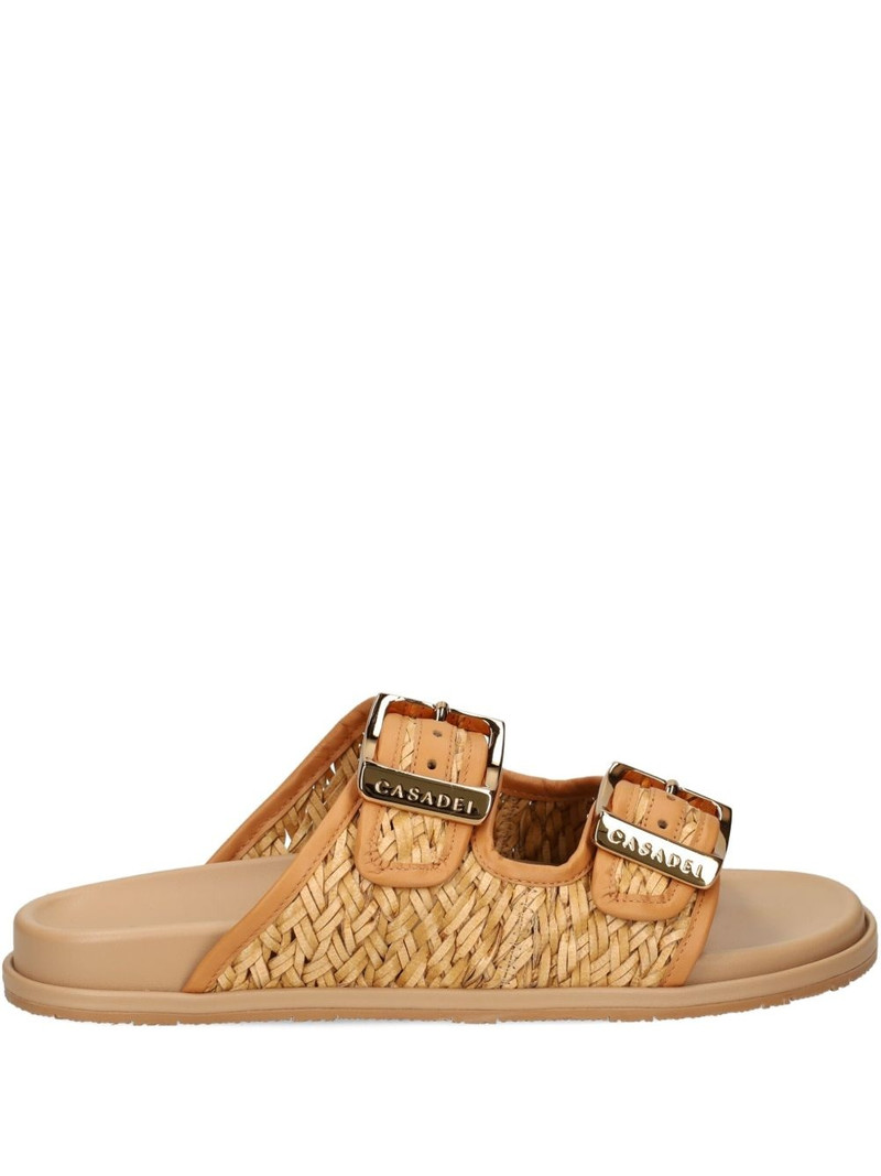 Birky woven double-buckle sandals 1