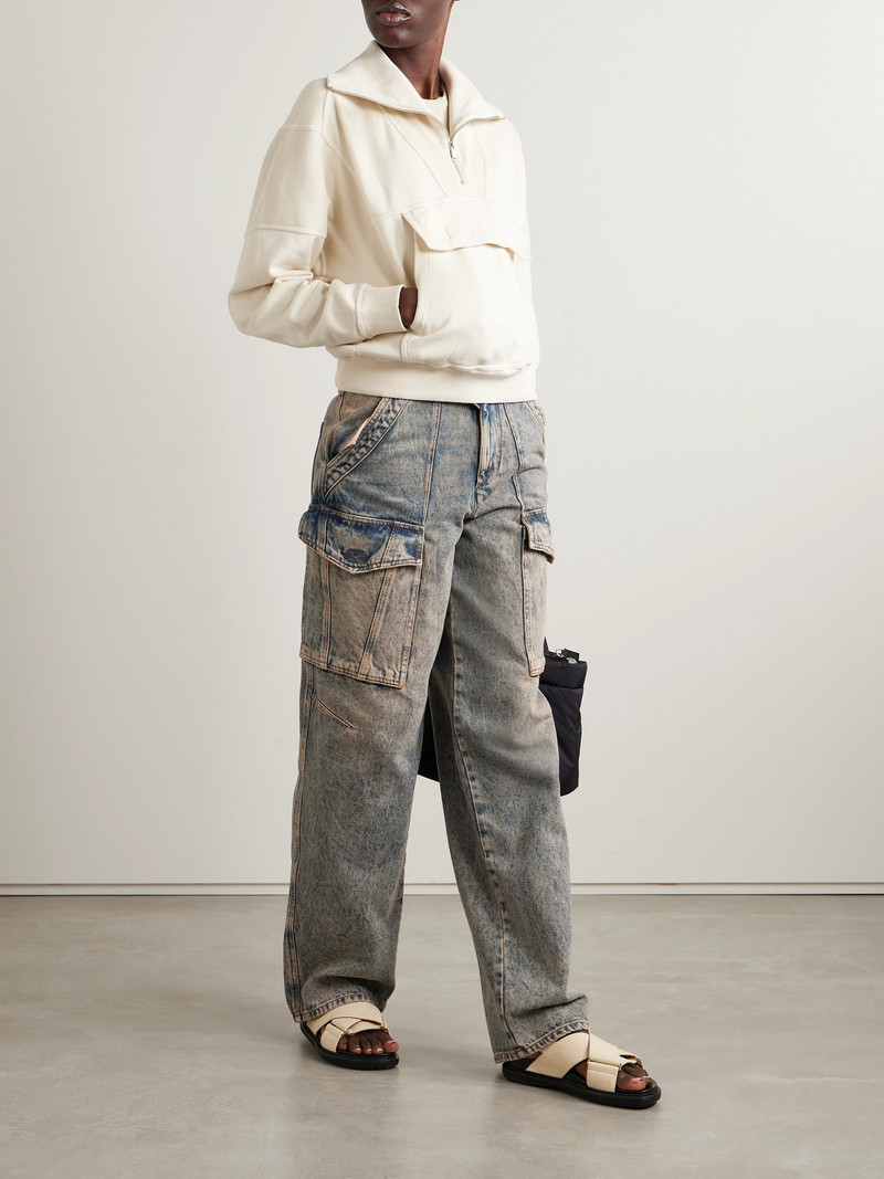 Isabel Marant Étoile Heilani High-rise Straight-leg Cargo Jeans outlook