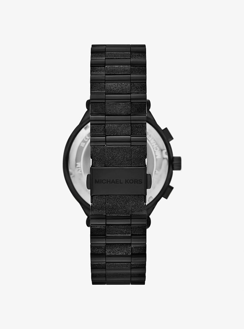 Oversized Billie Frosted Black-Tone Watch 3