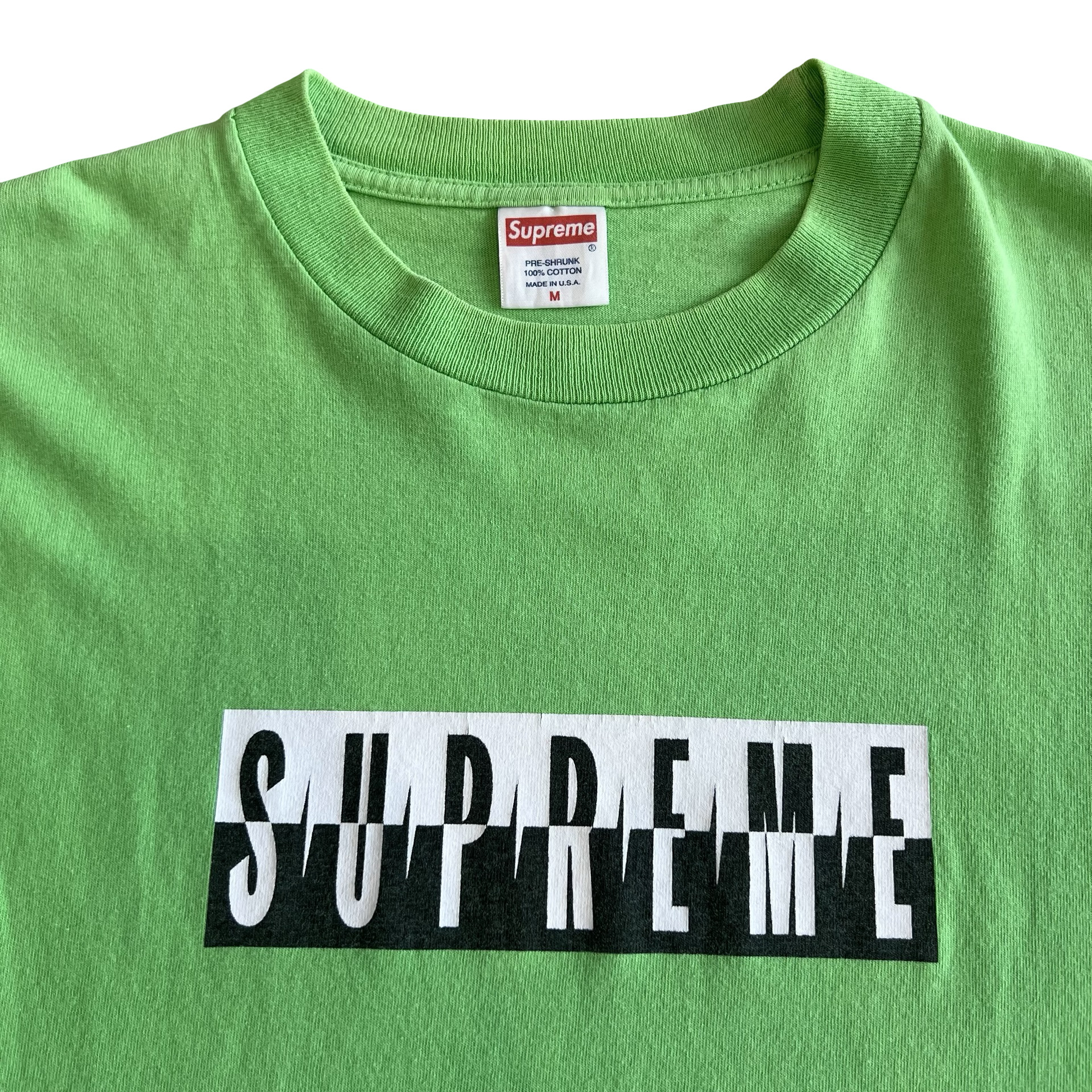 Final Blow - Supreme Green ‘Parental Advisory’ T-shirt SZ M - 3