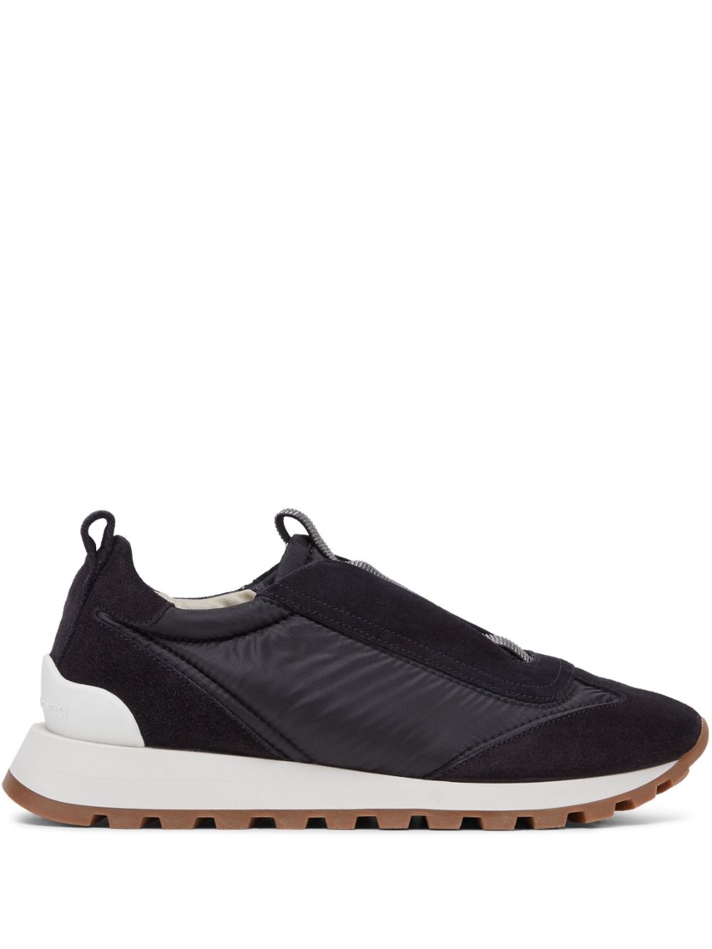 monili-embellished slip-on sneakers - 1