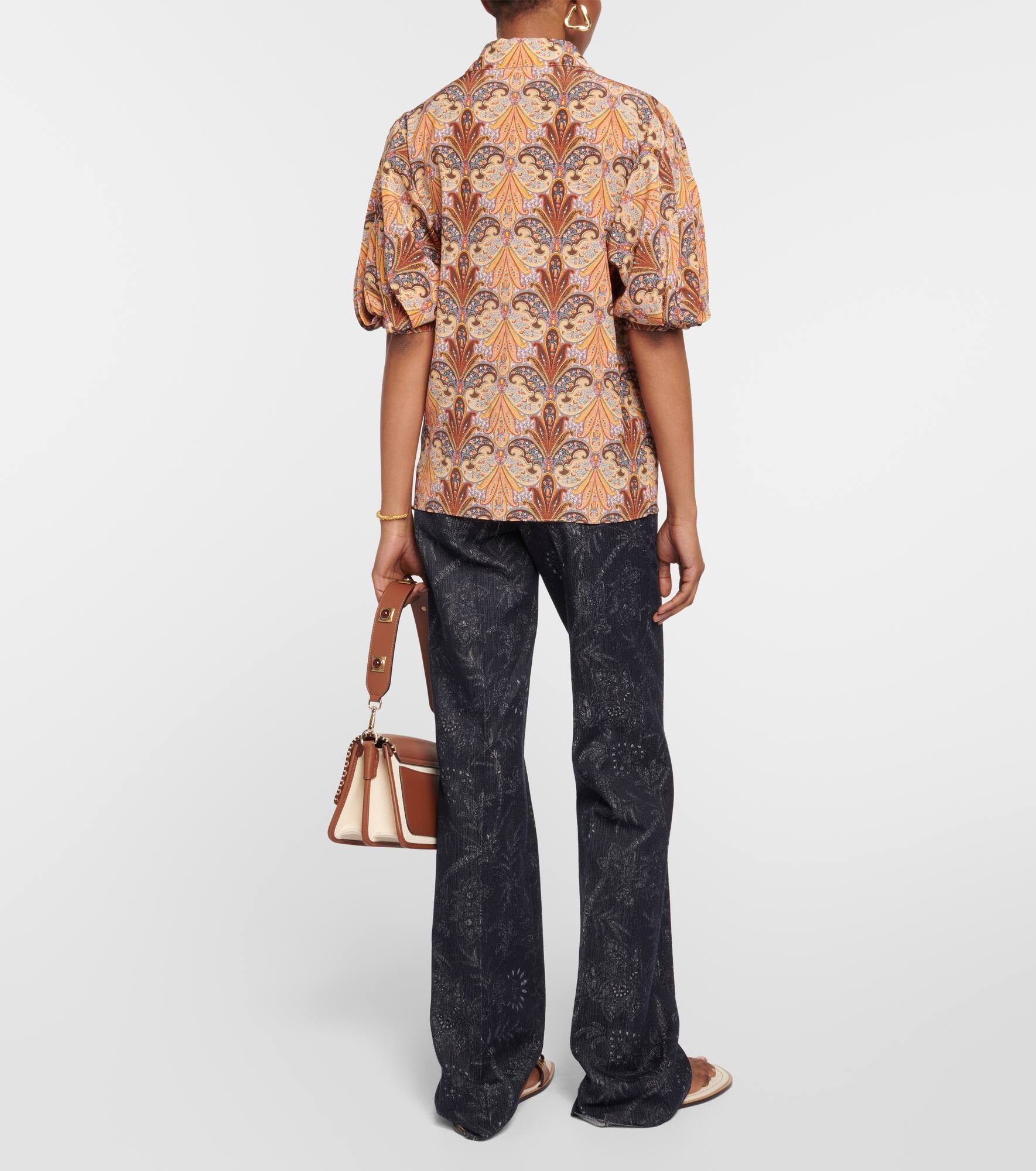 Printed silk top - 3