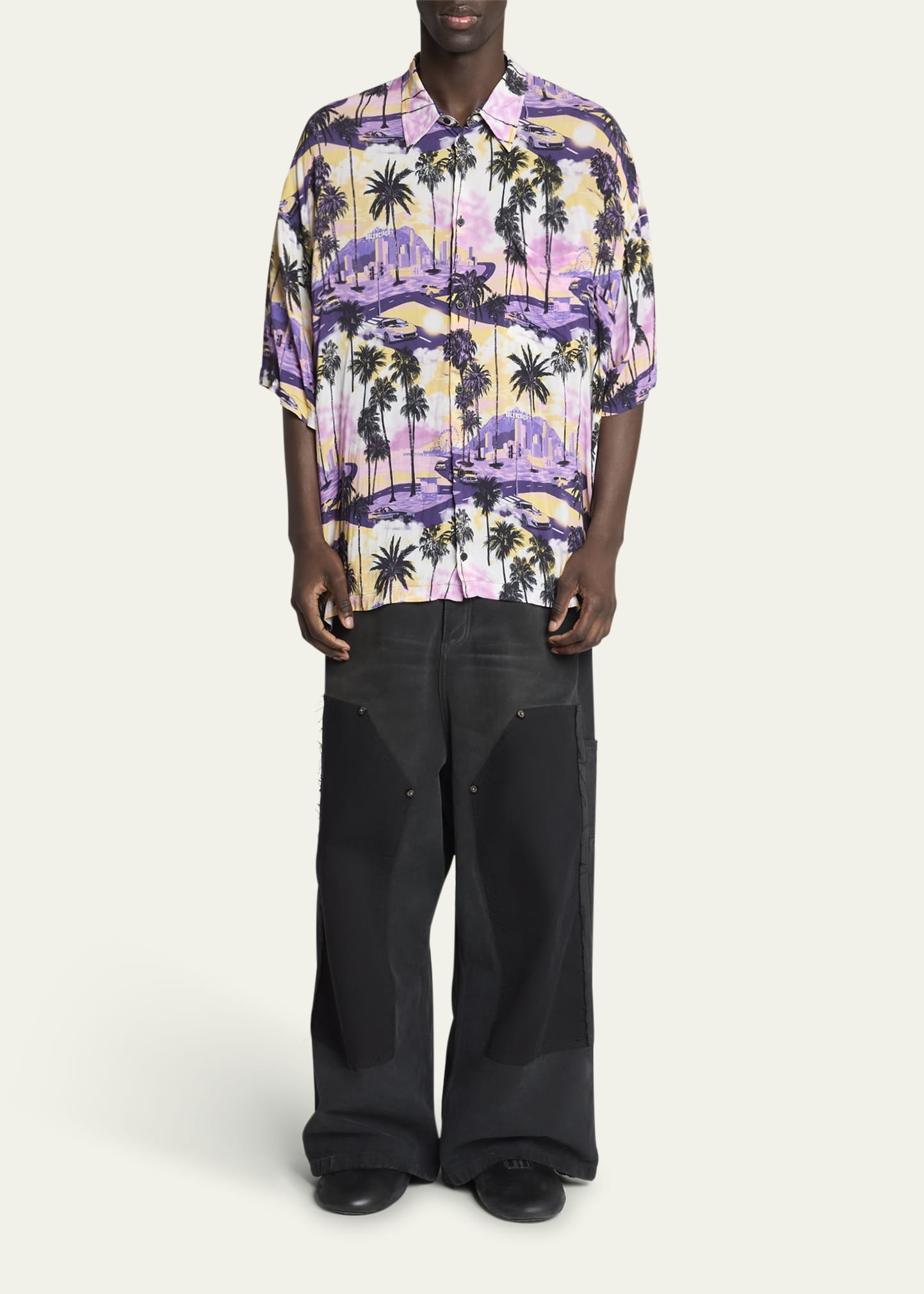 Men's Viscose Hawaiian Camp Shirt - 2
