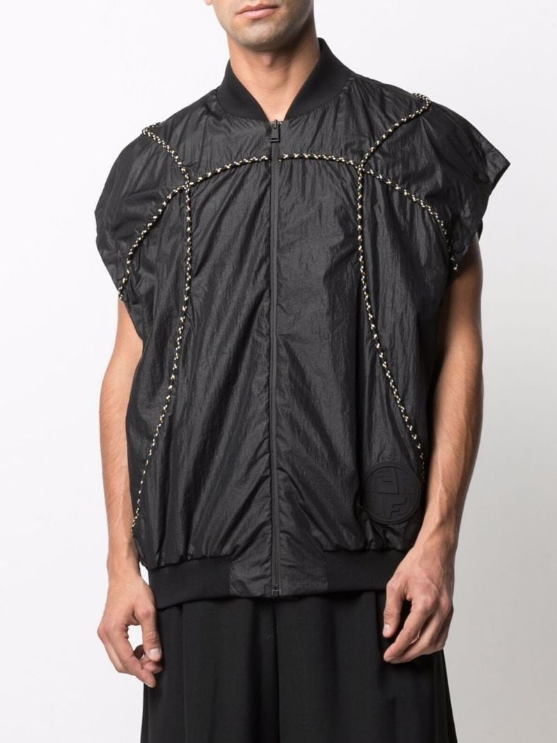 removable-sleeves bomber jacket - 6