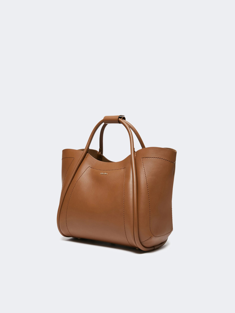 MARINS Small leather Marine bag - BROWN BRONZE 2