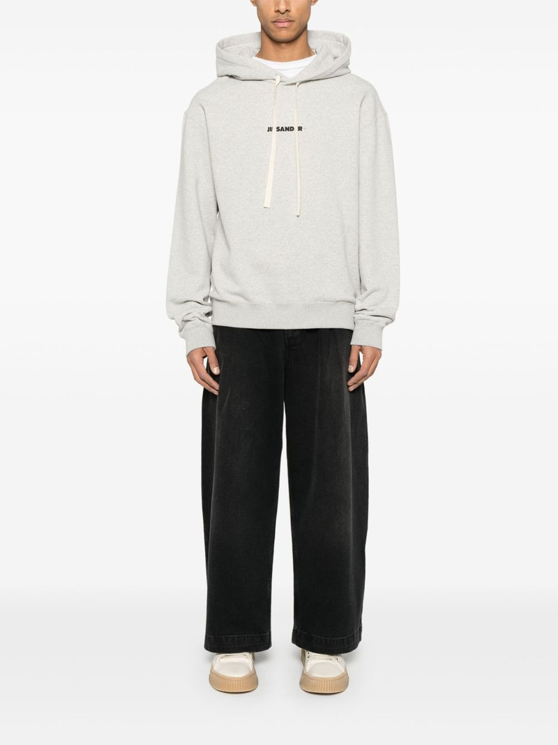 Jil Sander logo-print hoodie outlook