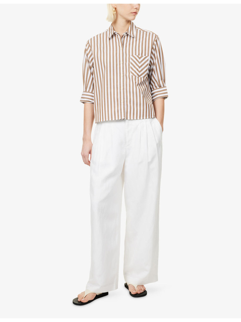 rag & bone Lucia Striped Cotton Shirt outlook