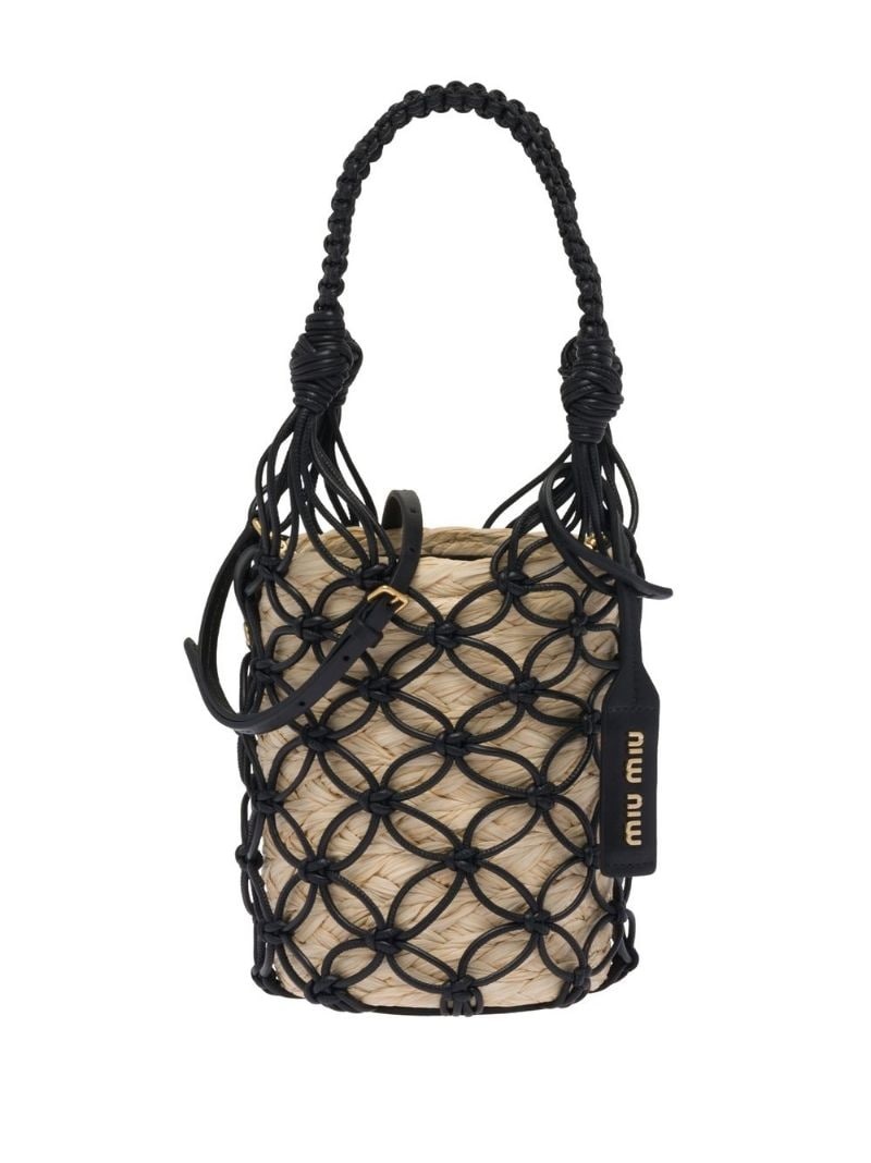 top-handle bucket bag - 1