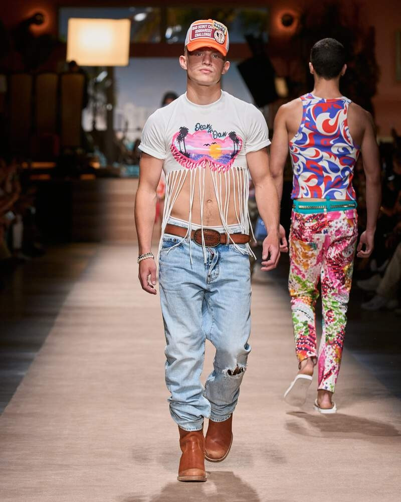 EASY FIT FRINGED T-SHIRT 6