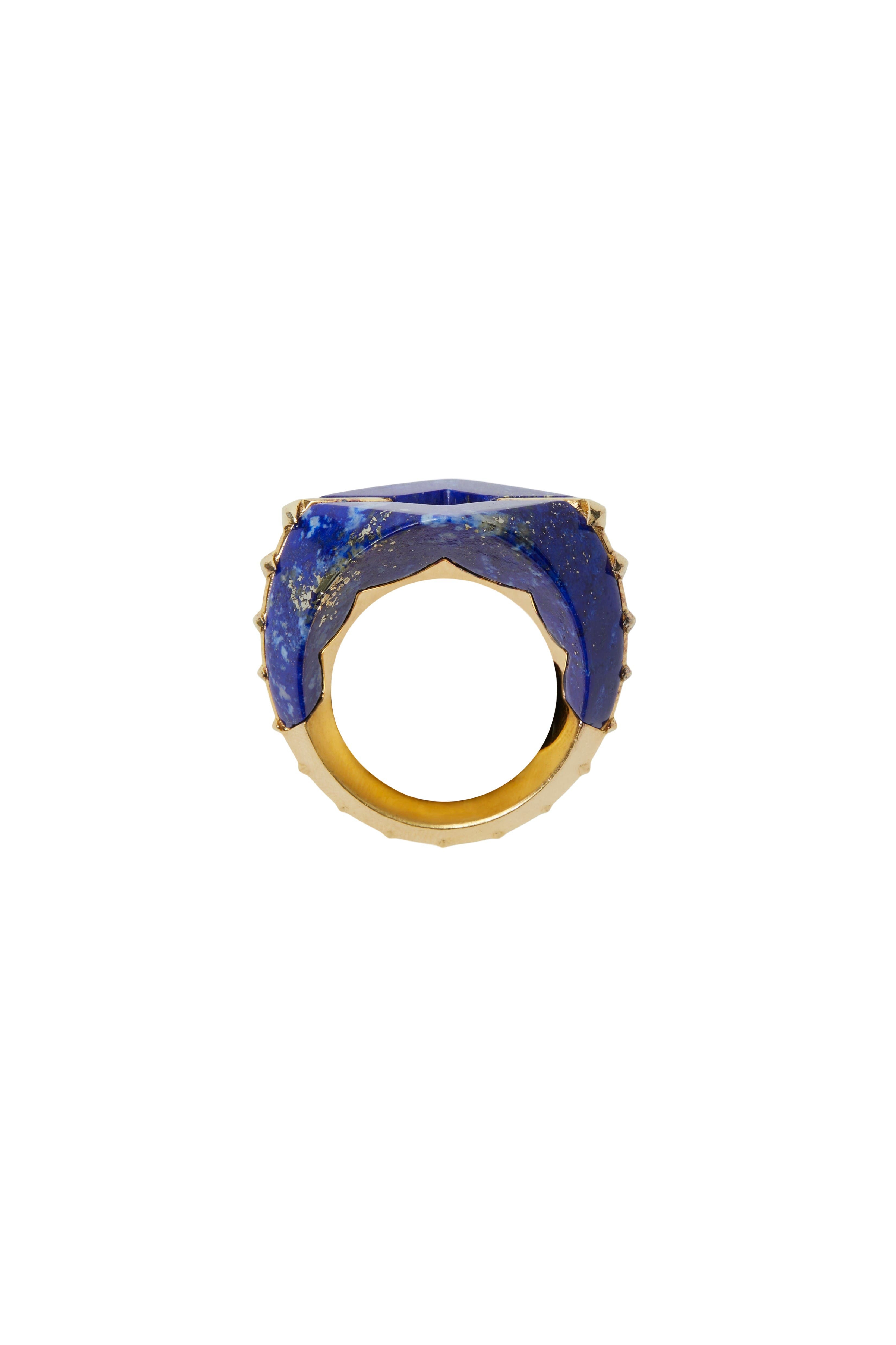 burberry Lapis Hollow Ring in Gold at Nordstrom - 3