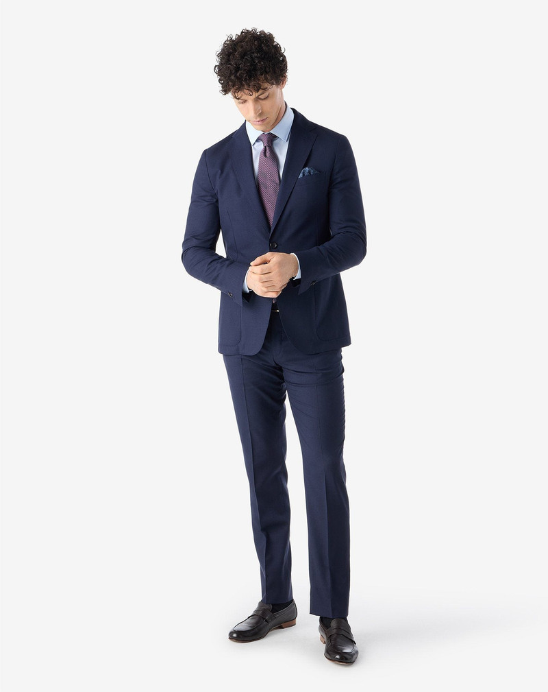 CORNELIANI Navy blue 130's wool suit outlook