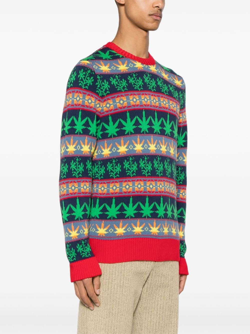 Marin patterned-jacquard jumper - 3