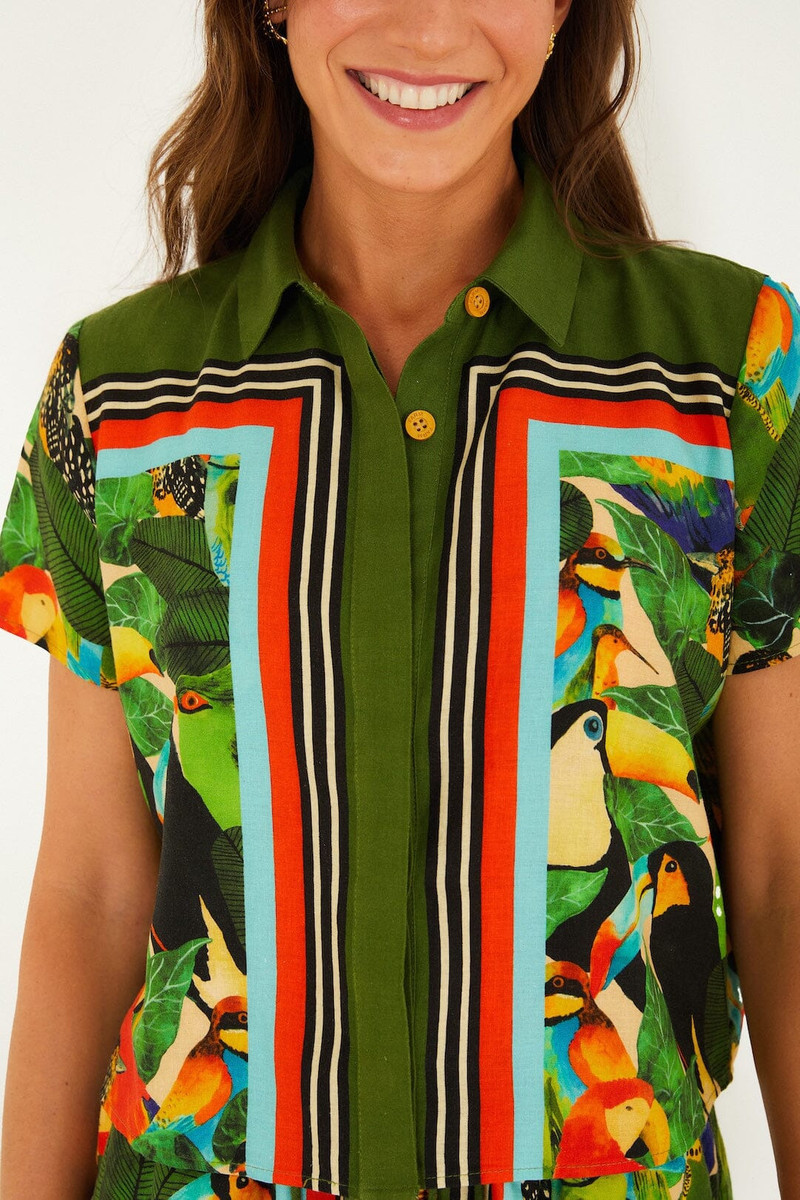 Bird Leaves Shirt 1