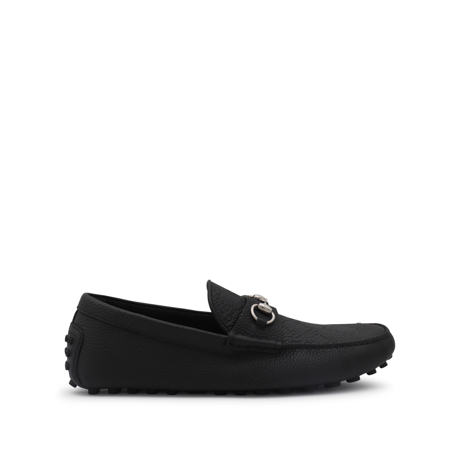 BLACK LEATHER LOAFERS - 1