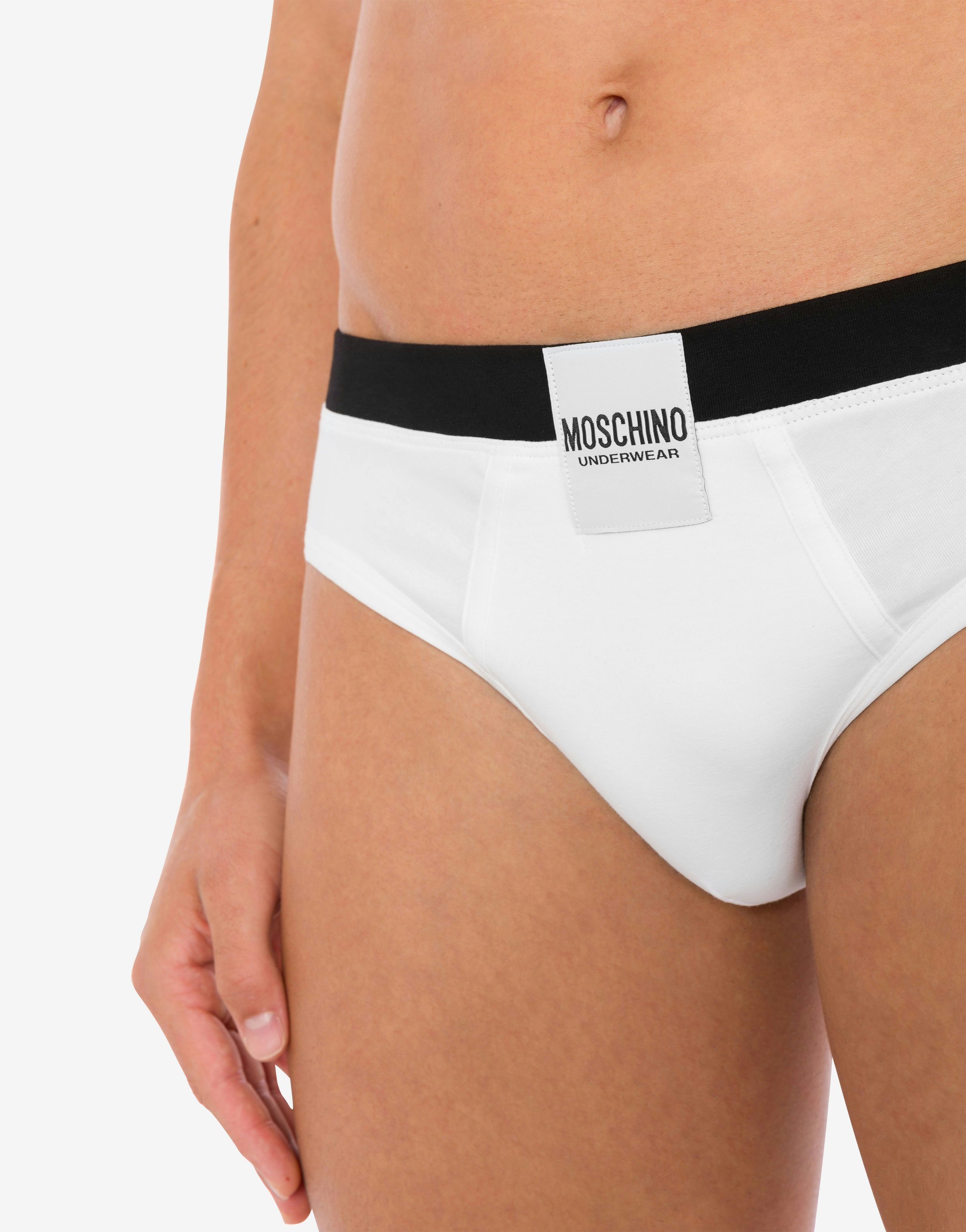 STRETCH JERSEY SLIP WITH LOGO LABEL - 4