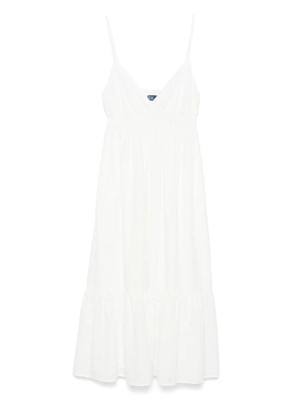 broderie-anglaise midi dress - 1