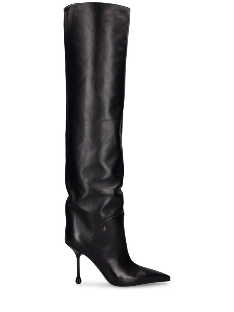 95mm Cycas KB leather knee high boots - 1