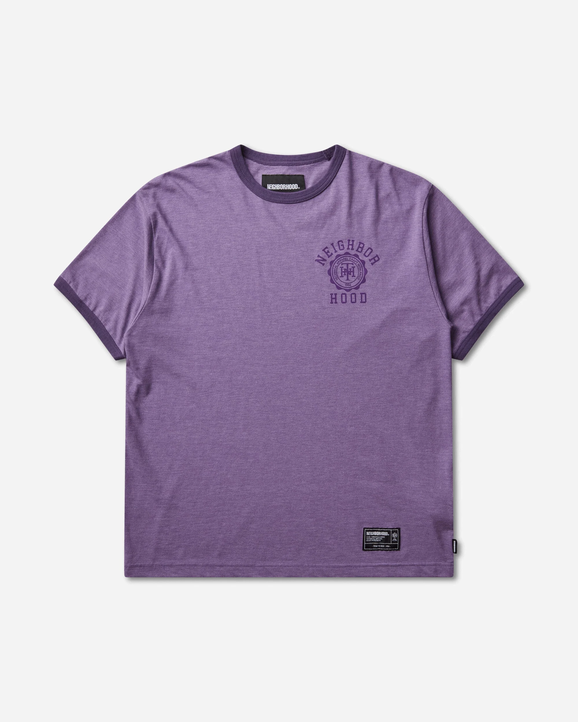 Men's Heather Fabric T-Shirt Purple - 1