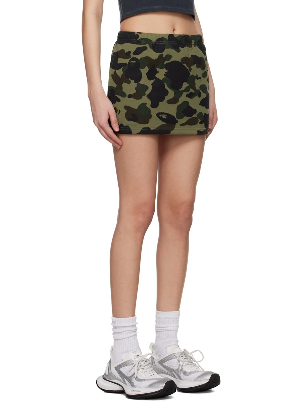 Khaki 1st Camo Sweat Miniskirt - 2