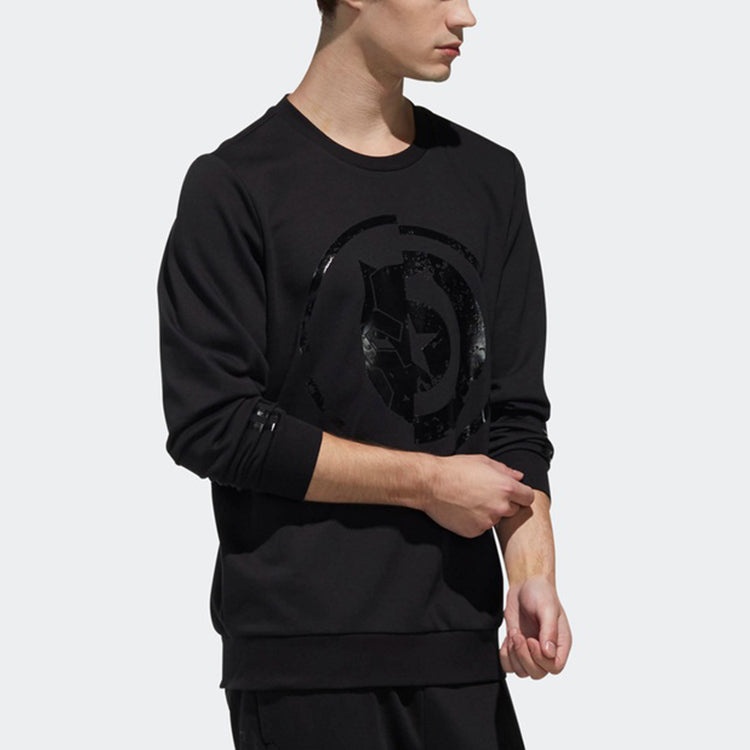 adidas neo U AVNGRS SWT Casual Sports Round Neck Pullover Black DW7810 - 6