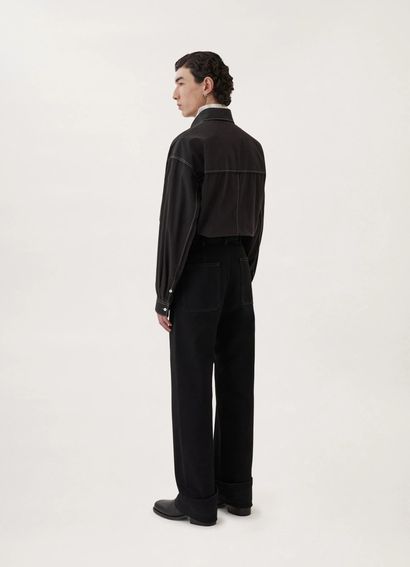 Lemaire DENIM SAILOR PANTS BLACK DENIM | REVERSIBLE