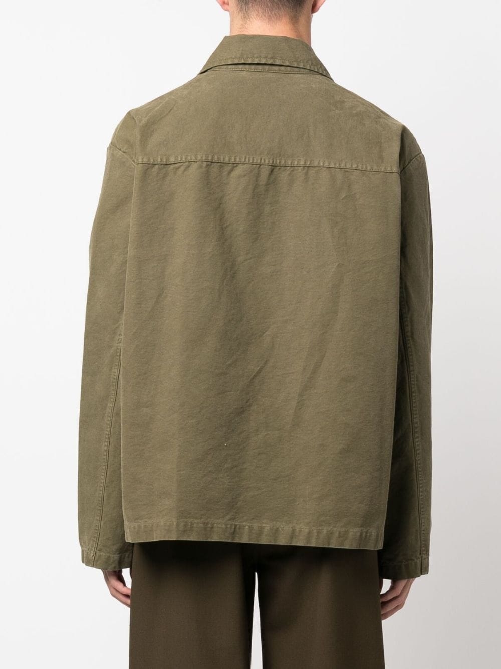 single-breasted button-fastening jacket - 4