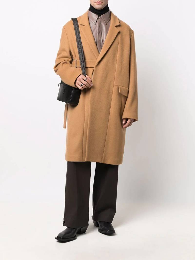 Ambush 벨트 버진 양털 코트 outlook