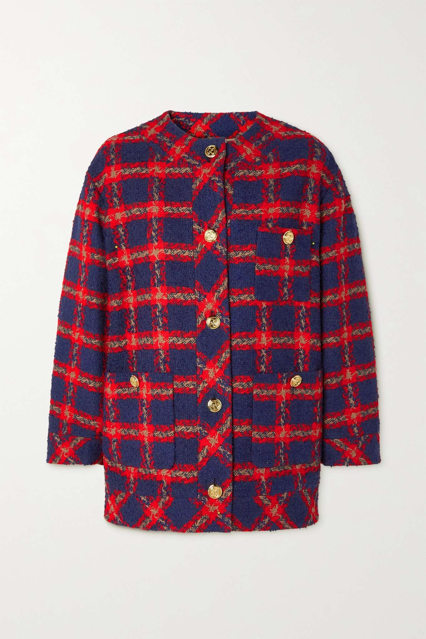 Checked tweed jacket - 1