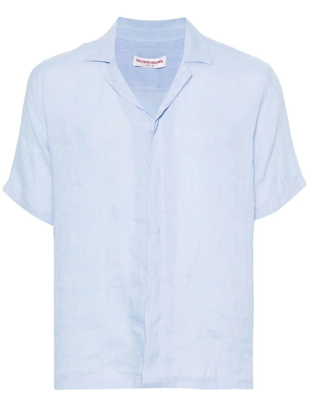 linen short-sleeved shirt - 1