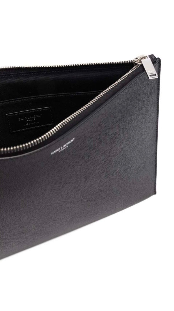 Saint Laurent zipper I-pad holder leather bag - 2