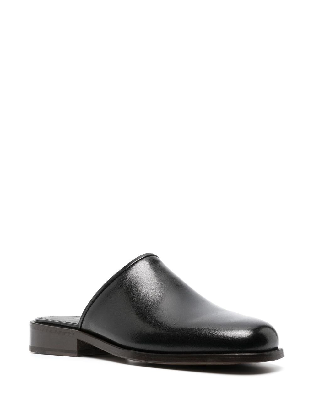 round-toe slip-on mules - 2