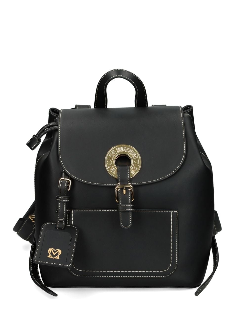 logo-engraved backpack - 1