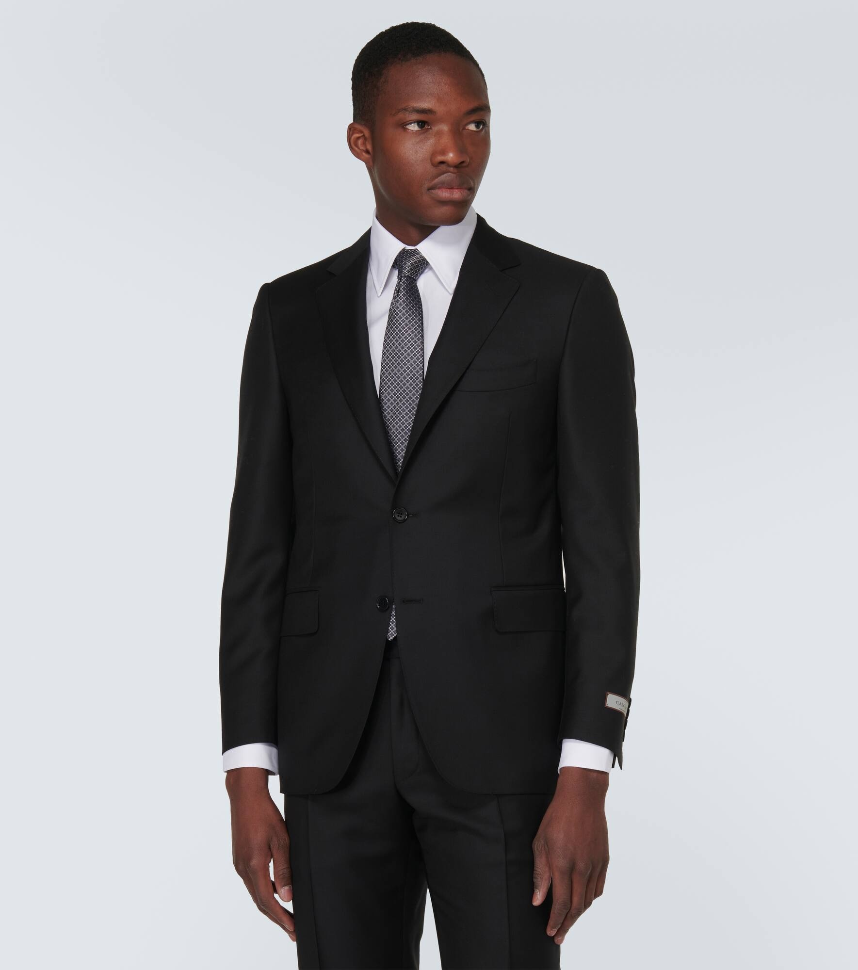 Single-breasted wool suit - 4