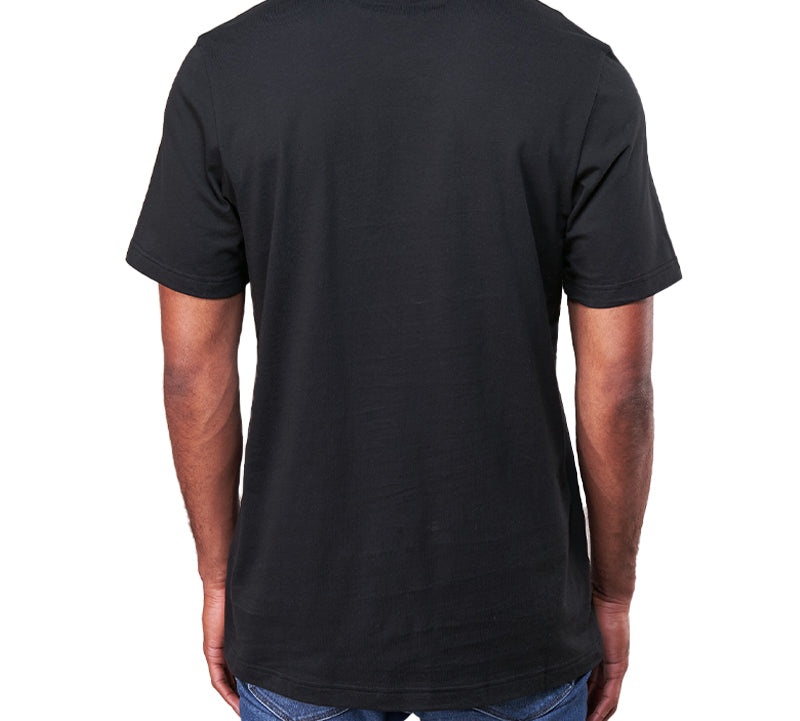 Men's adidas Logo Printing Short Sleeve Black T-Shirt ED6959 - 4