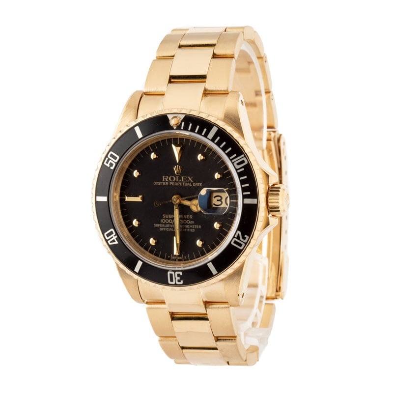 Rolex Submariner Ref 16808 18k Yellow Gold - 2