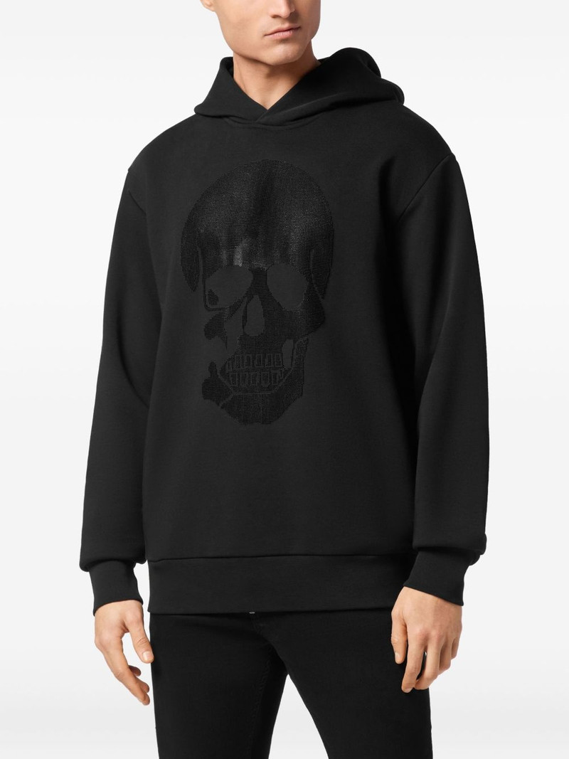 PHILIPP PLEIN skull-motif hoodie outlook