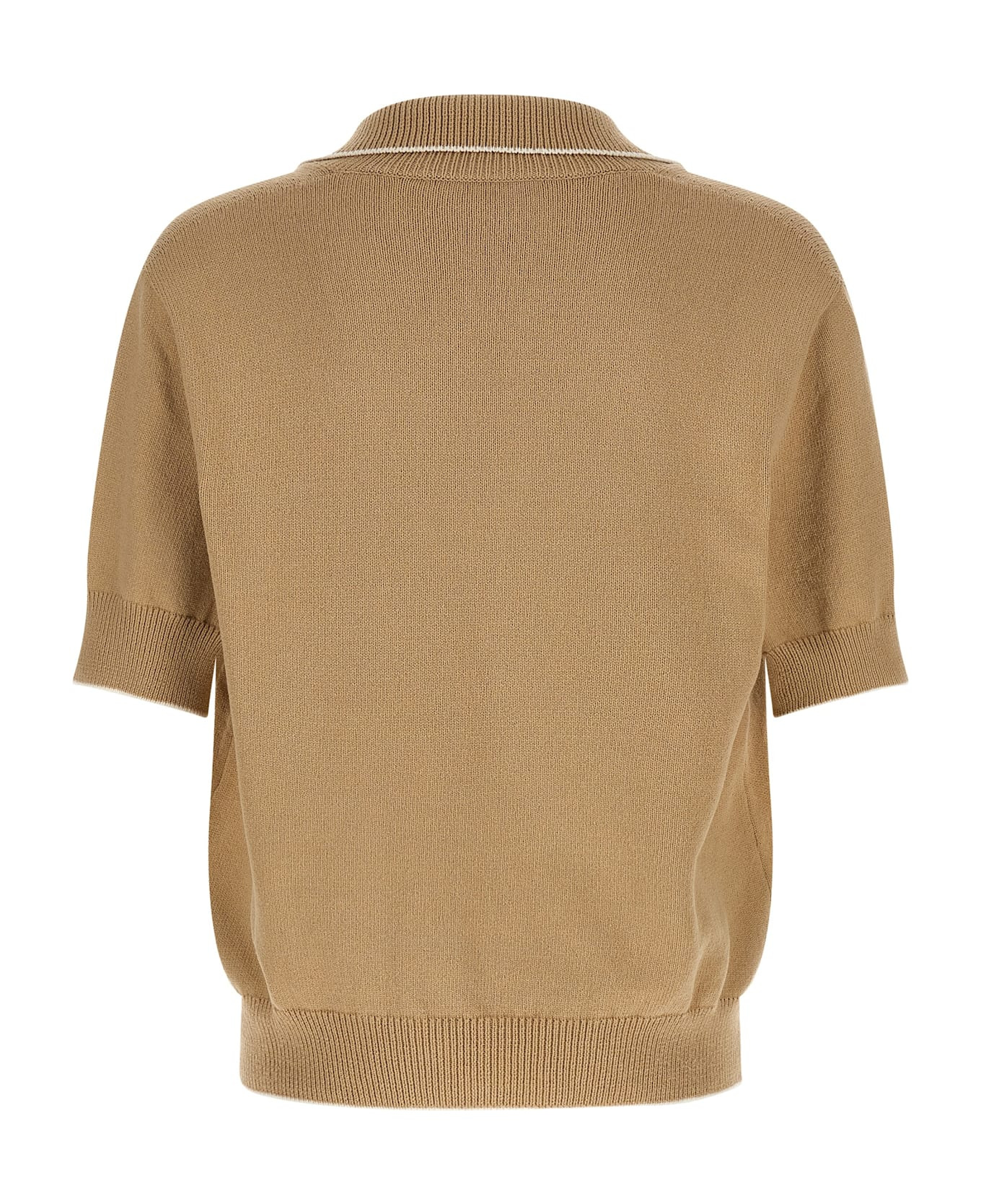 'balmain Stemma' Embroidery Polo Shirt - 2