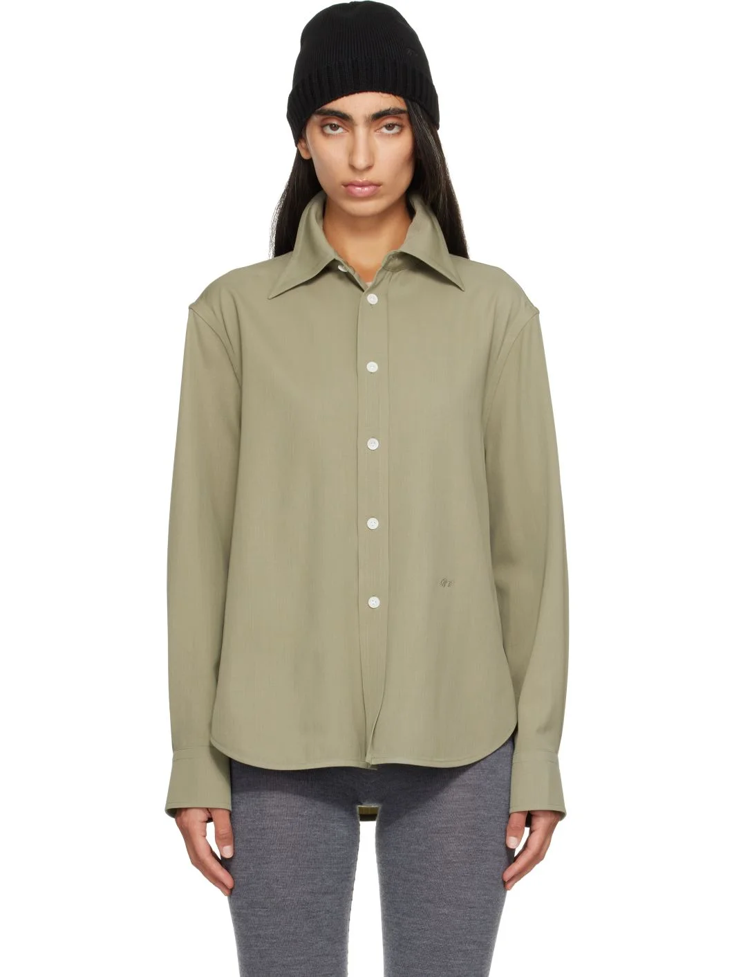 Green Wool Shirt - 1