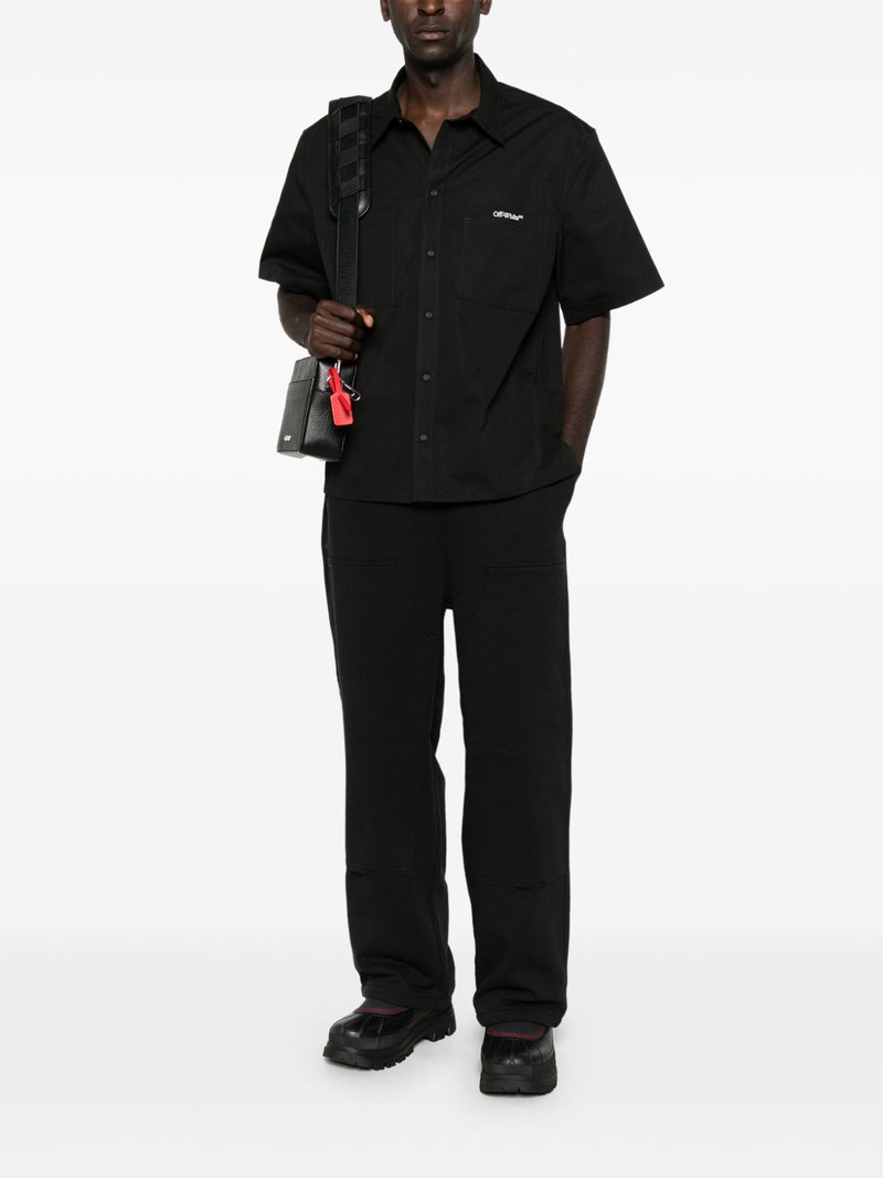 Off-White logo-embroidered shirt outlook