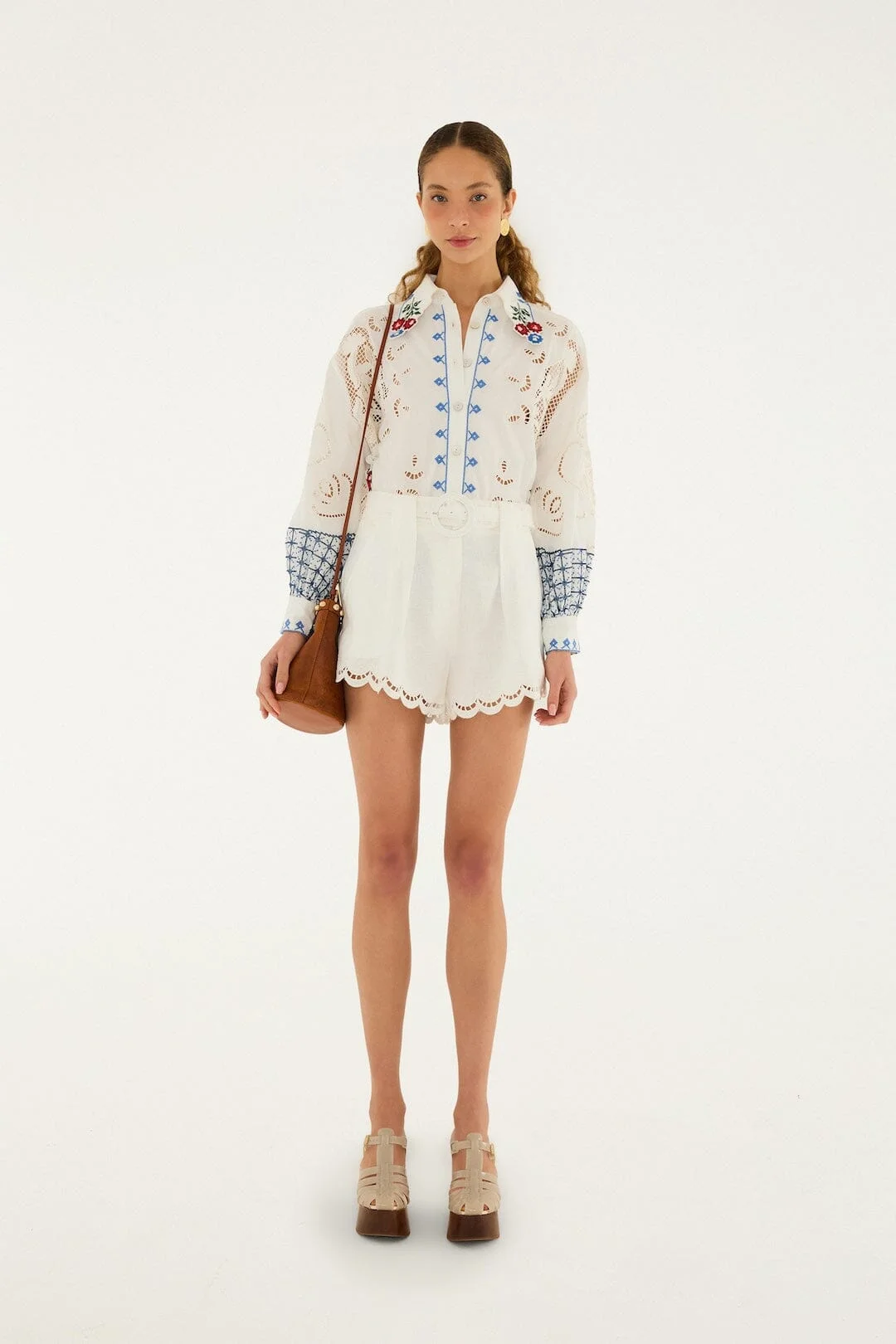 Off-White Richelieu Euroflax Premium Linen Shorts - 1