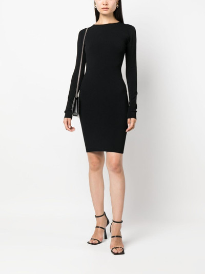 DSQUARED2 open-back fine-ribbed minidress outlook