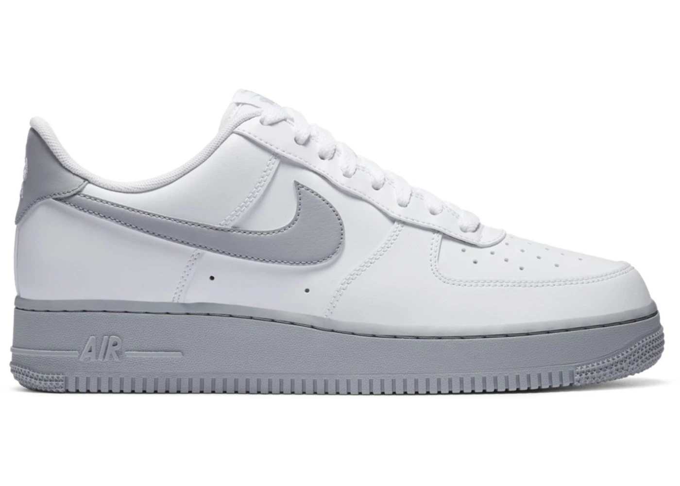 Nike Air Force 1 07 White Grey Sole - 1