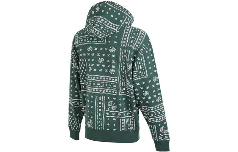 Vans Men's Vans Cashew Pattern Full Print Sports Pullover Green VN0A5H8DCX9 outlook