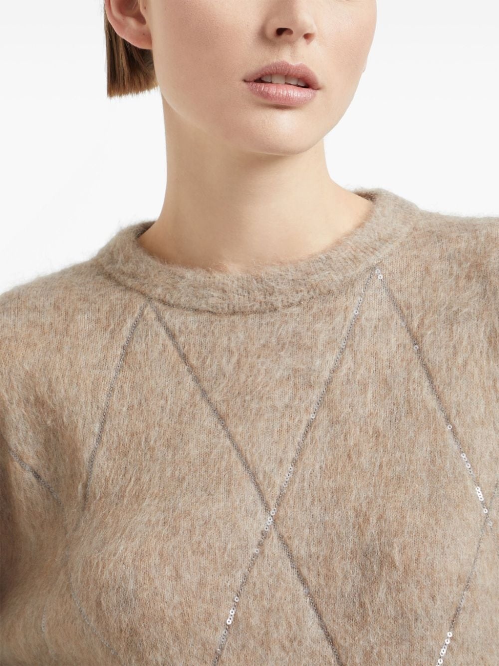 Wool crewneck sweater - 3